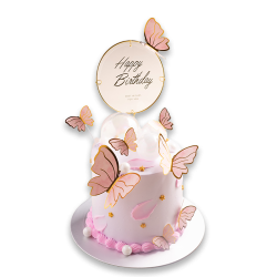 Butterfly Garden Cake