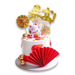 Lucky Cat Prosperity Cake