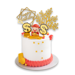 Golden Fortune Cake