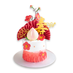 Peach of Longevity Cake