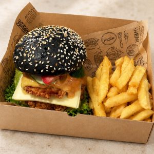 Charcoal Burger Bento