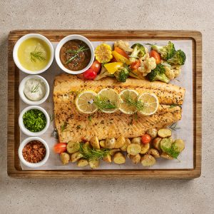 Lemon Herb Salmon Platter Lemon Herb Salmon Platter