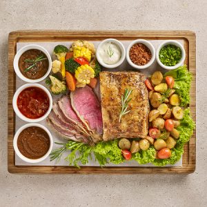 Roast N.Z Striploin Platter Roast N.Z Striploin Platter