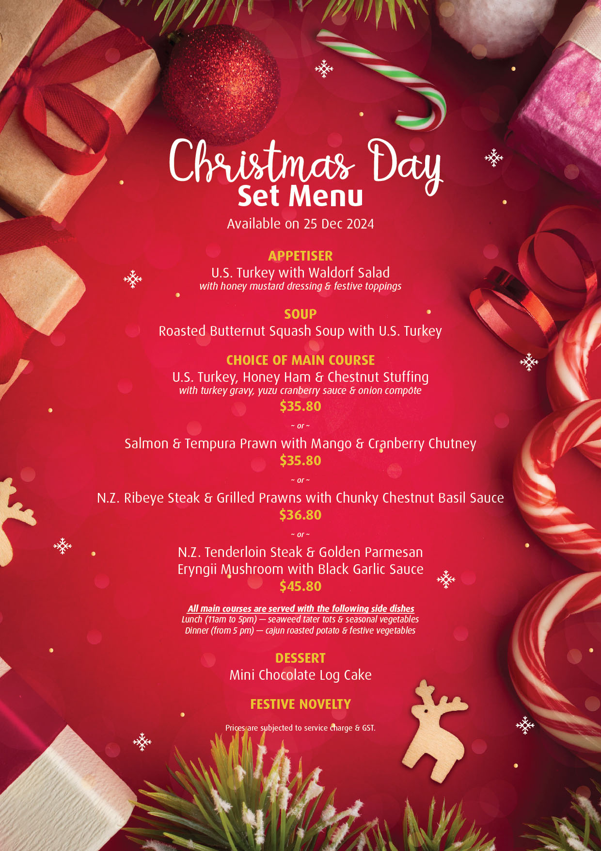 Christmas Day Set Menu